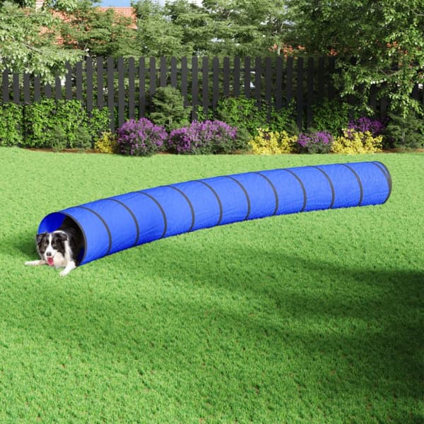 Hundtunnel blå Ø 55x500 cm polyester