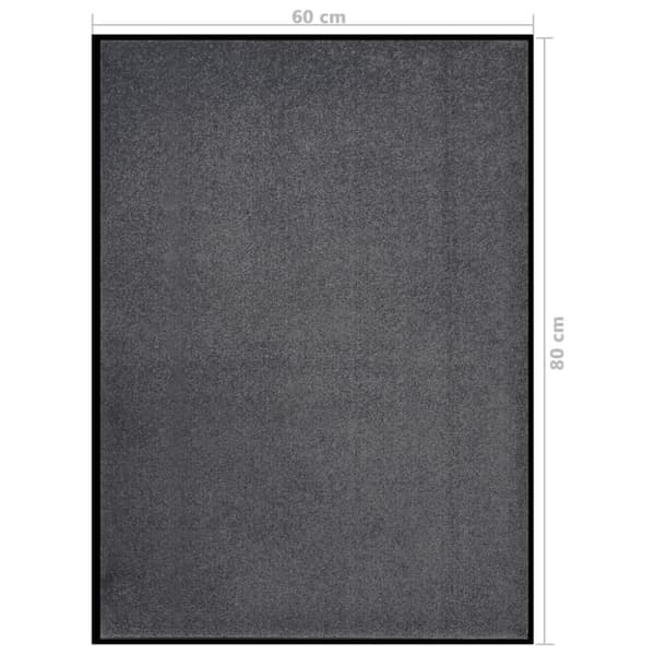 Dörrmatta antracit 60x80 cm