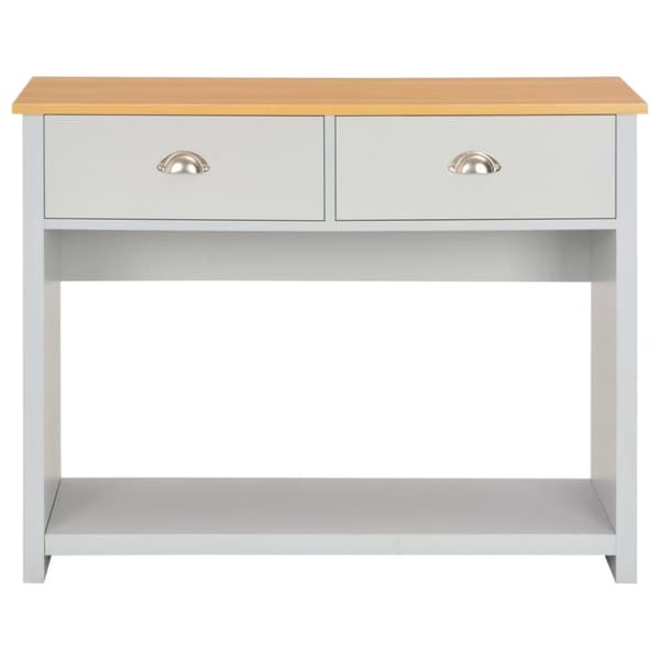 Konsolbord grå 97x35x76 cm