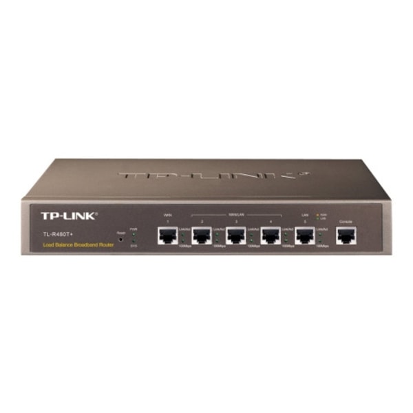 TP-Link TL-R480T+ - router - skrivbordsmodell Svart