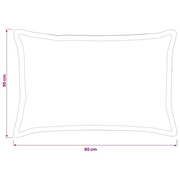 Kuddöverdrag 6 st HOUTEN Beige 50 x 80 cm Polyester