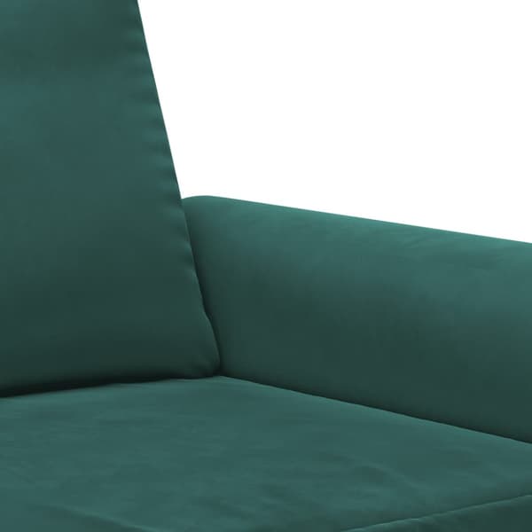Soffa 2-sits mörkgrön 120 cm sammet