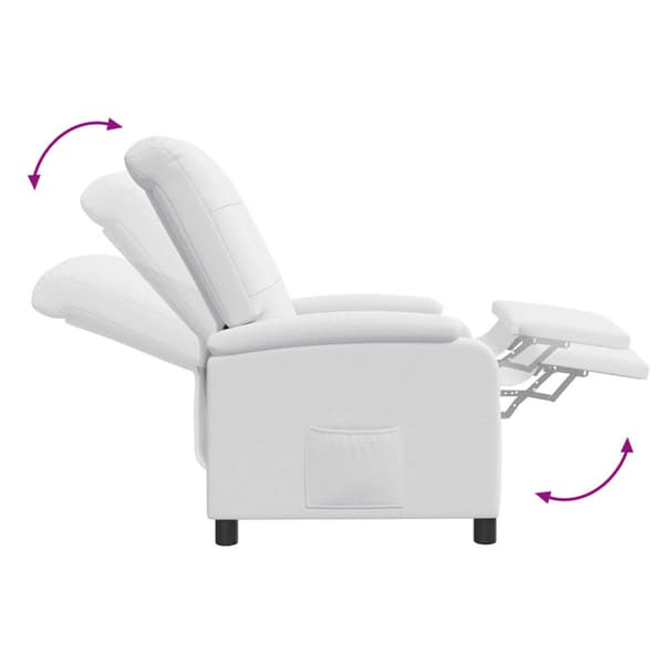 Recliner Vit Tyg