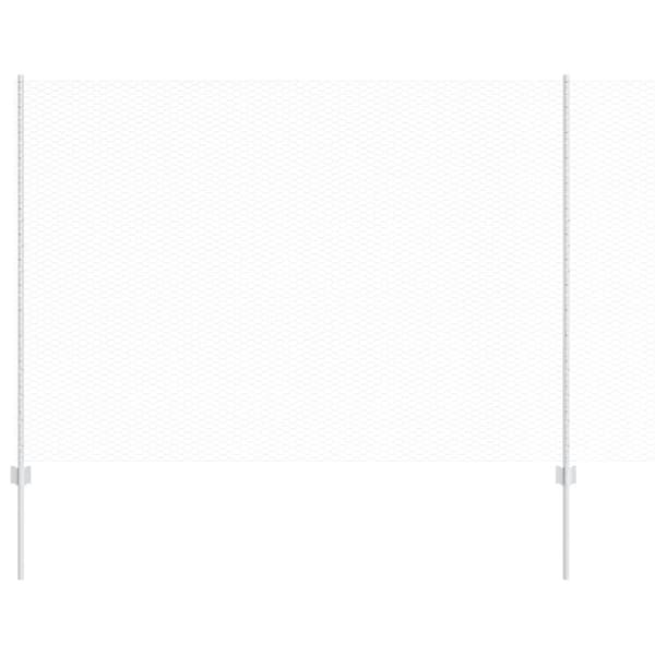 Stängsel med stolpe Silver 1,5 x 10 m Stål