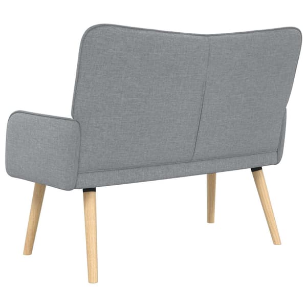 Tvåsitssoffa Ljusgrå 115 x 61 x 87 cm tyg