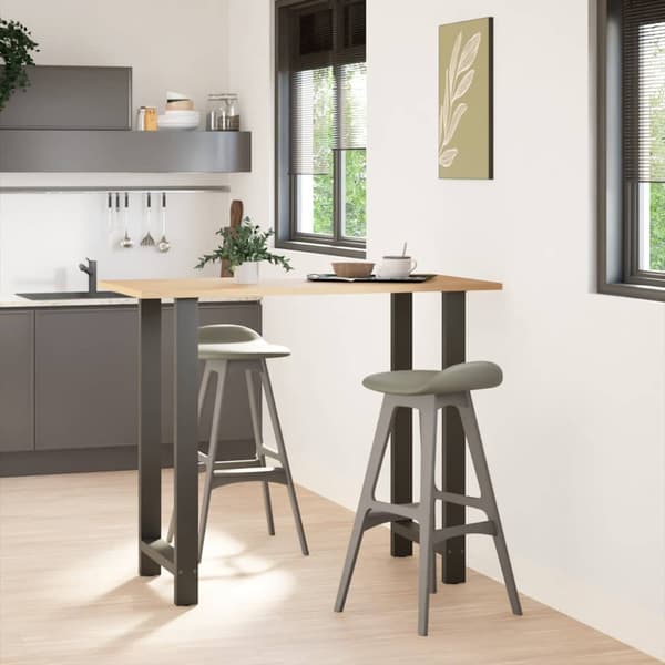 Barbordsben antracit 2 st 60x(110-111) cm stål