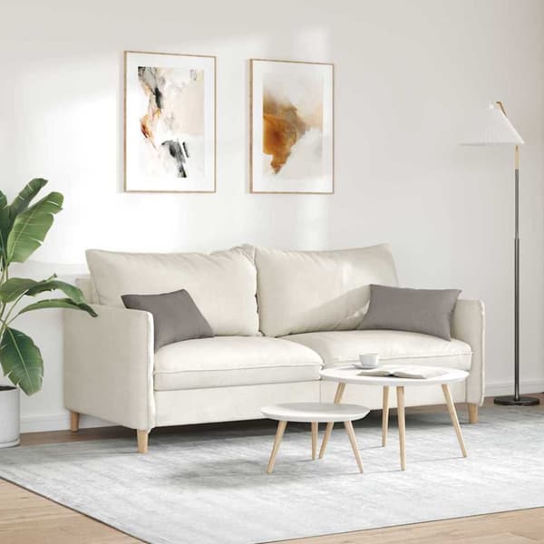 Sofakuddar 2 pcs Taupe 50 x 30 cm tyg