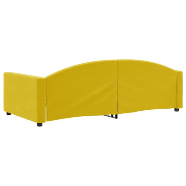 Dagbädd gul 100x200 cm sammet