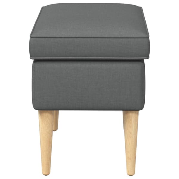 Fotpall Mörkgrå 55 x 35 x 41 cm Polyester