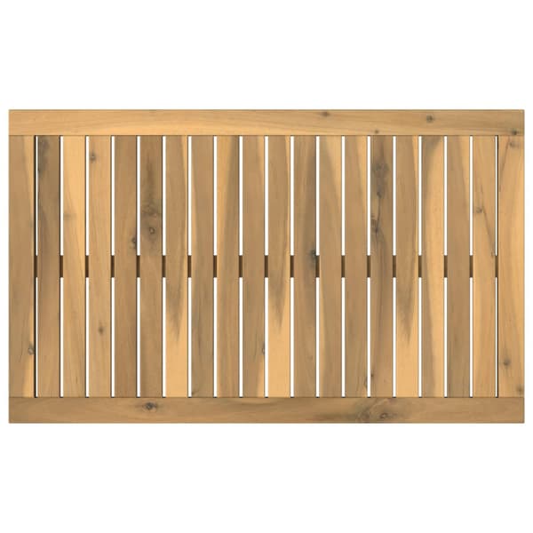 Bordsskiva 80,5 x 49 x 2 cm Rektangulär Massivt Akaciaträ Vit