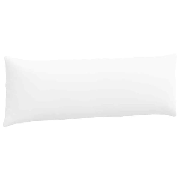 Sofakuddar 2 pcs Vit 120 x 40 cm tyg