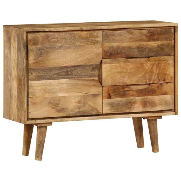 Skänk massivt mangoträ 90x30x69 cm