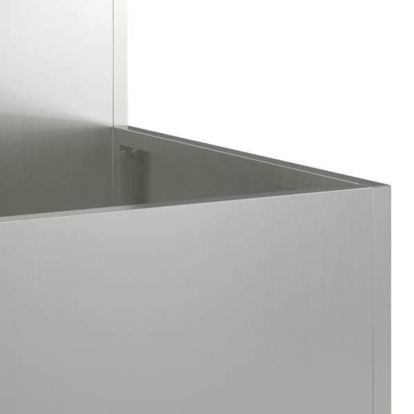 Trädgårdsplanterare Silver 80 x 80 x 48 cm Galvaniserat stål