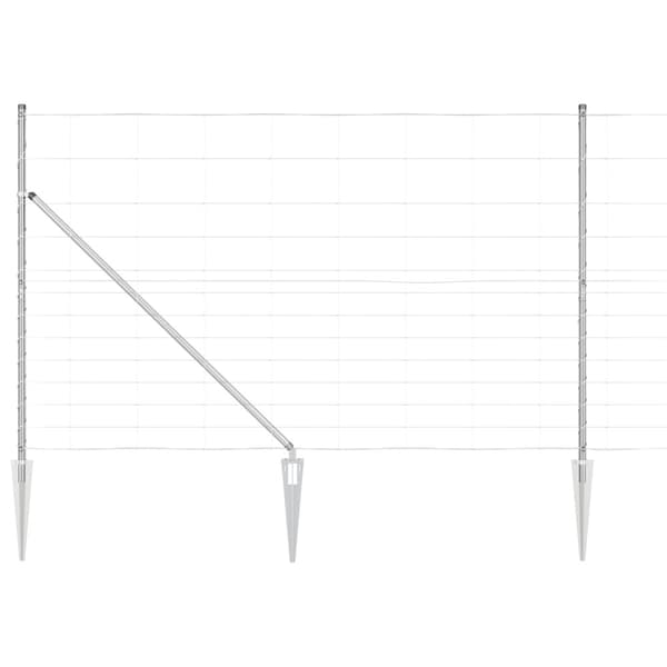 Stängselstolpe Galvaniserad 25 x 1,5 m Stål