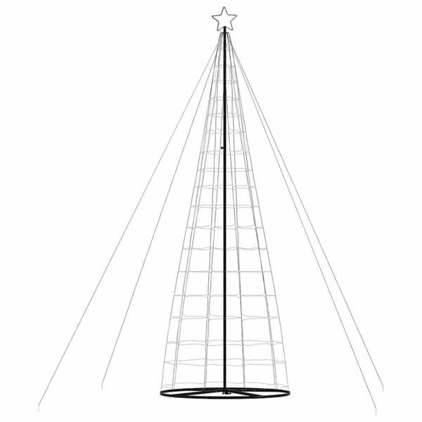 LED julgran 1534 LEDs kallvit 500 cm