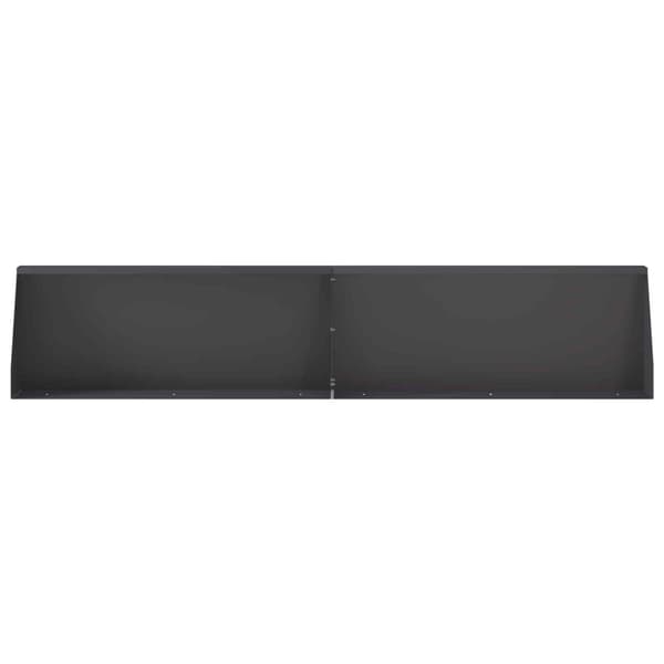 Stödvägg 2 st 100 x 12 x 50 cm Stål Svart