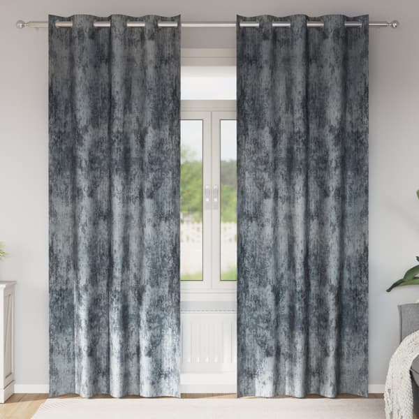 Sammetsgardiner 2 pcs Silvergrå 225 x 140 cm Sammet
