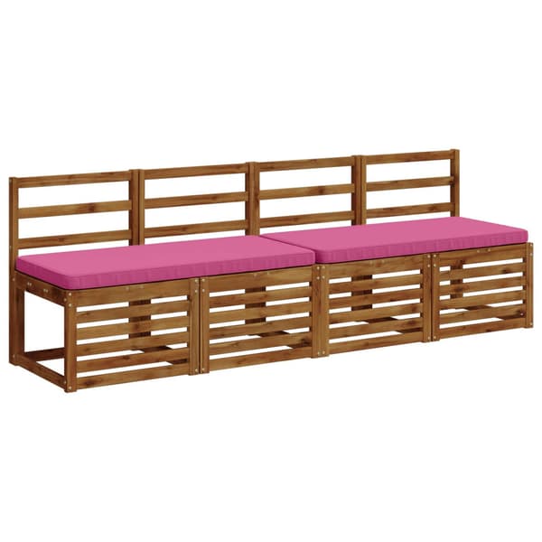 2-delade Bänk Kuddar VUGHT 2 st 100% Polyester Rosa