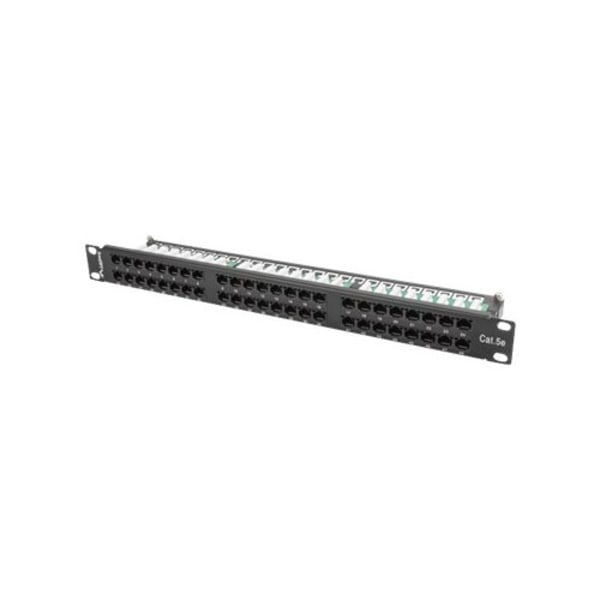 Lanberg PPU5-1048-B - patch-panel - 1U - 19" Svart