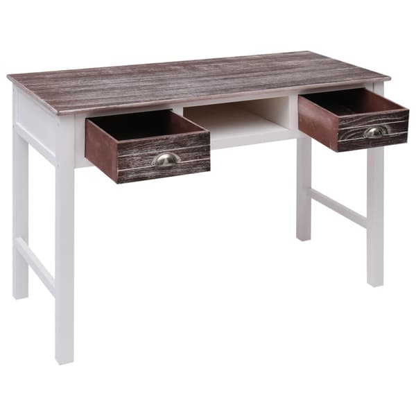 Skrivbord brun 110x45x76 cm trä