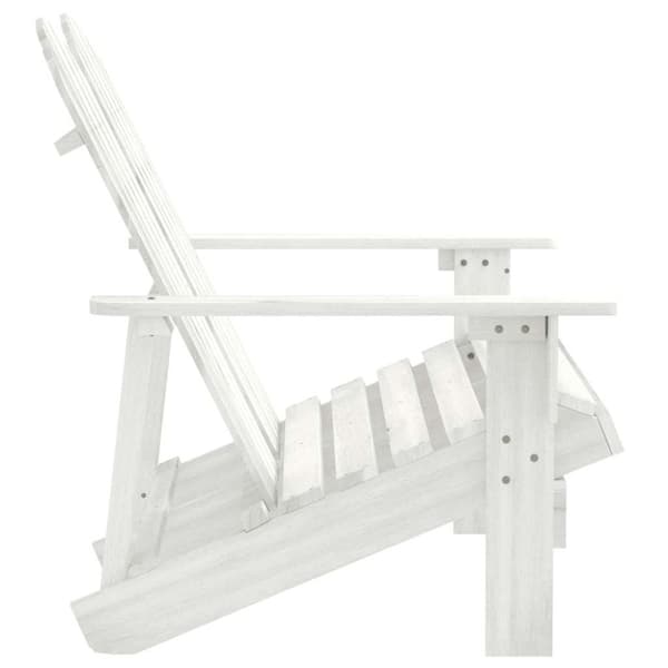 Adirondackstol 2-sits massivt granträ vit