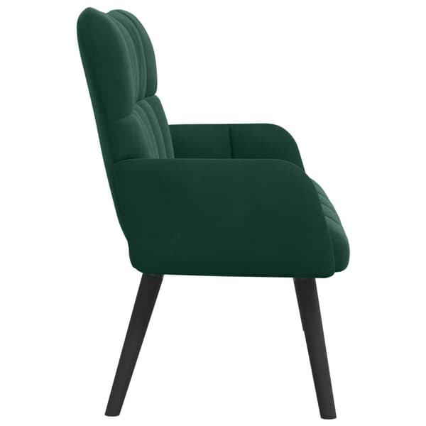 Tvåsitssoffa Mörkgrön 115 x 61 x 87 cm Sammet