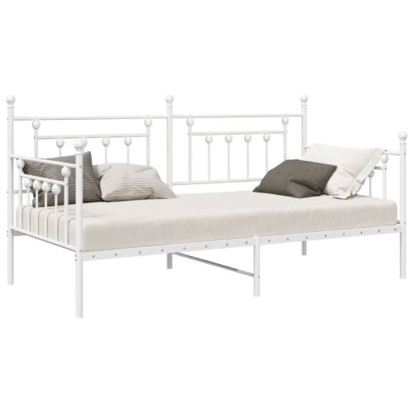 Dagbädd Ram Vit 90x200 cm i Stål