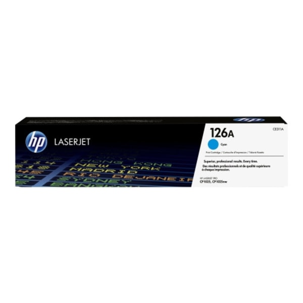 HP 126A - cyan - original - LaserJet - tonerkassett (CE311A)