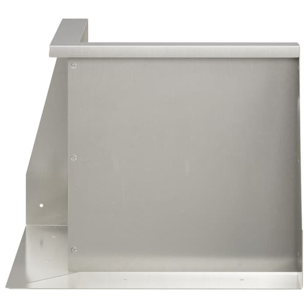 Stödvägg 2 st 50 x 50 x 50 cm Rostfritt stål Silver
