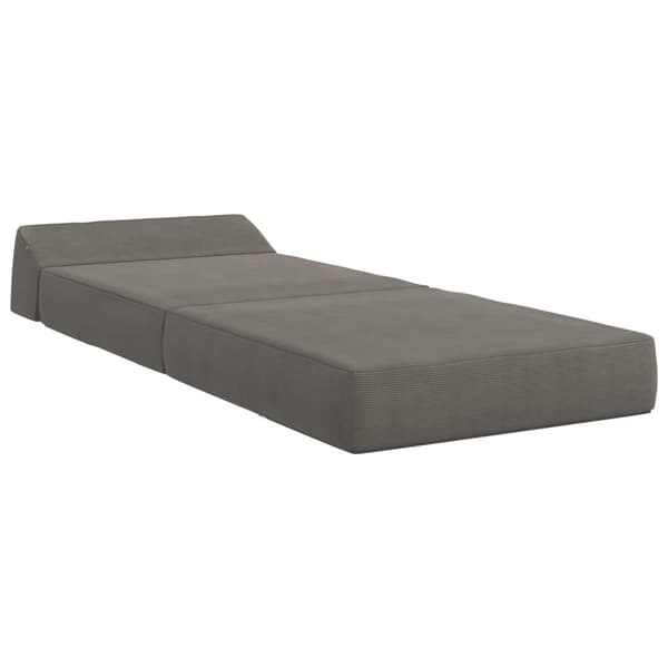 Fällbar Soffbed Ljusgrå 60 x 70 x 41 cm Corduroy