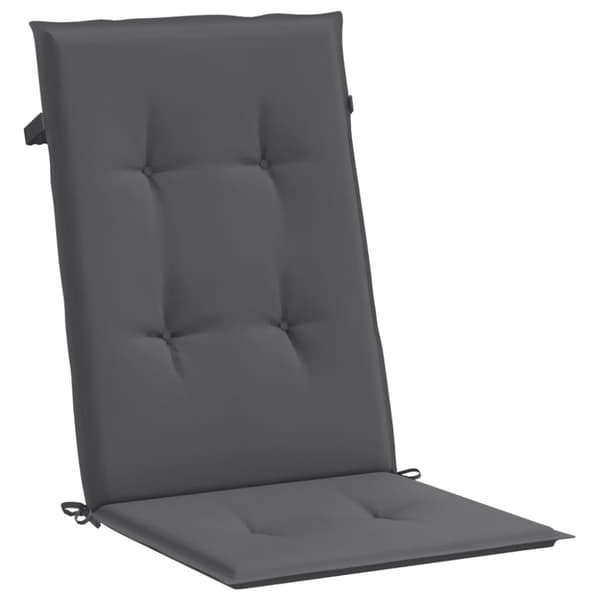 Fällbara fåtöljer med dynor, 8 st, massivt trä, teak