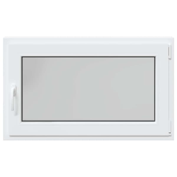 Källarfönster RISOR Vit 100 x 50 cm PVC och glas