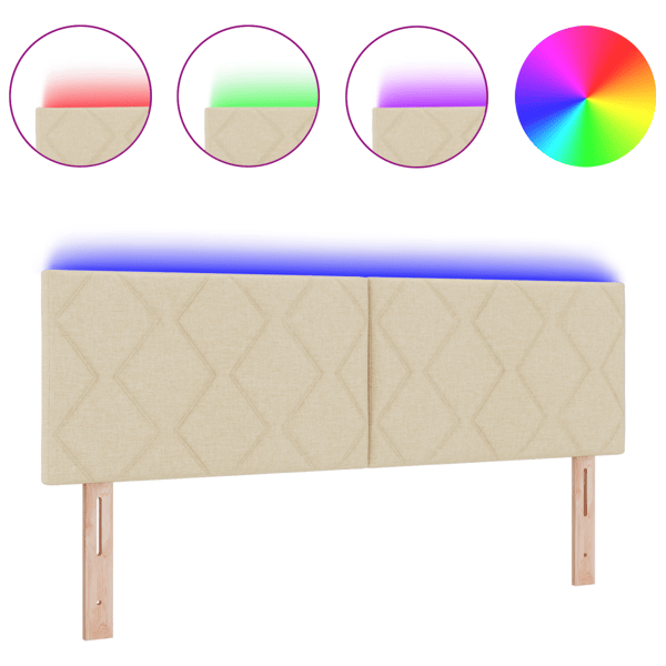 LED huvuddyna Kräm tyg