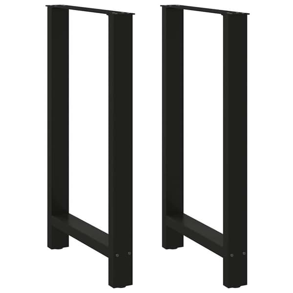 Barbordsben svarta 2 st 60x(100-101) cm stål