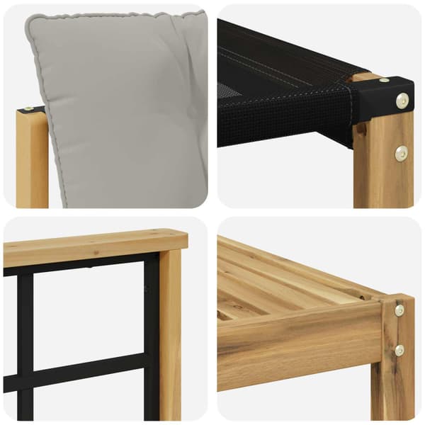 Utomhussoffset 9 pcs Vit och ljusgrå 79 x 79 x 37 cm