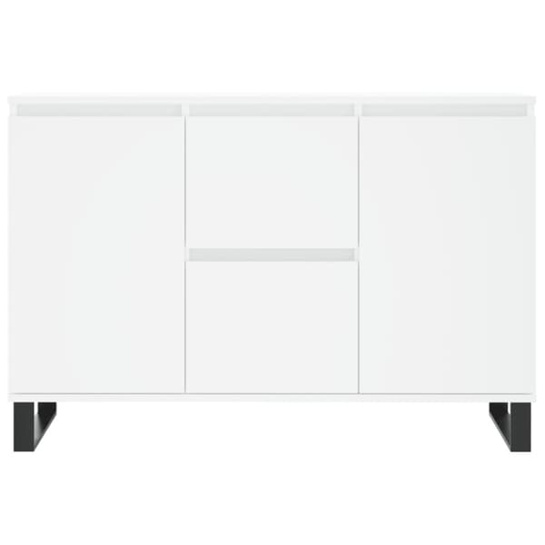 Skänk vit 101,5x35x70 cm konstruerat trä