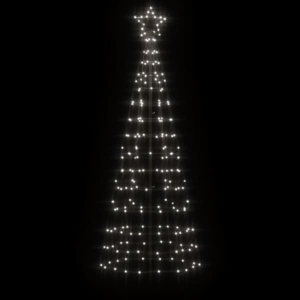 LED julgran med spikar 220 LED kallvit 180 cm