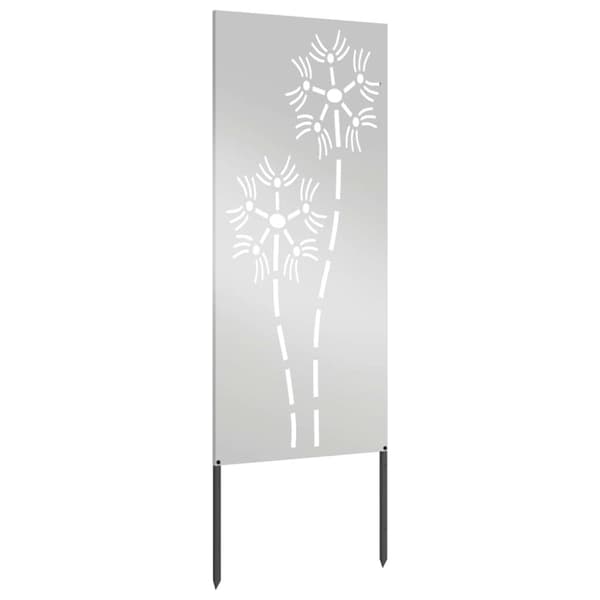 Trädgårds integritetsskärm Silver 50 x 140 cm Galvaniserat stål