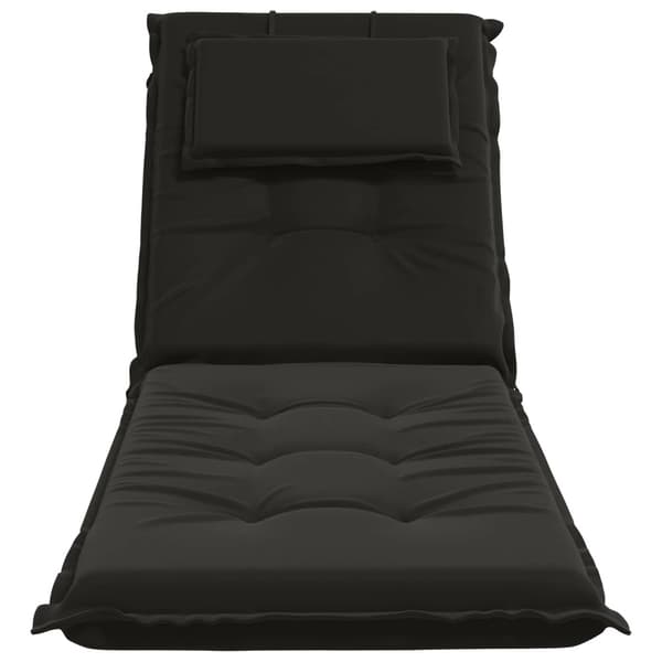 Solstol Kudde GEMERT 100% Polyester Svart 190 x 50 x 9 cm