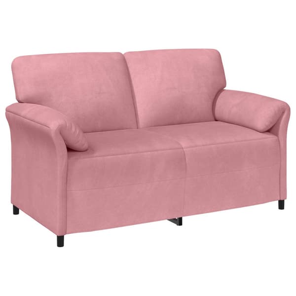 Soffset 2 st Rosa Sammet
