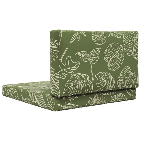 Utomhus Soffa Kudde 2 pcs Bladdesign Polyester