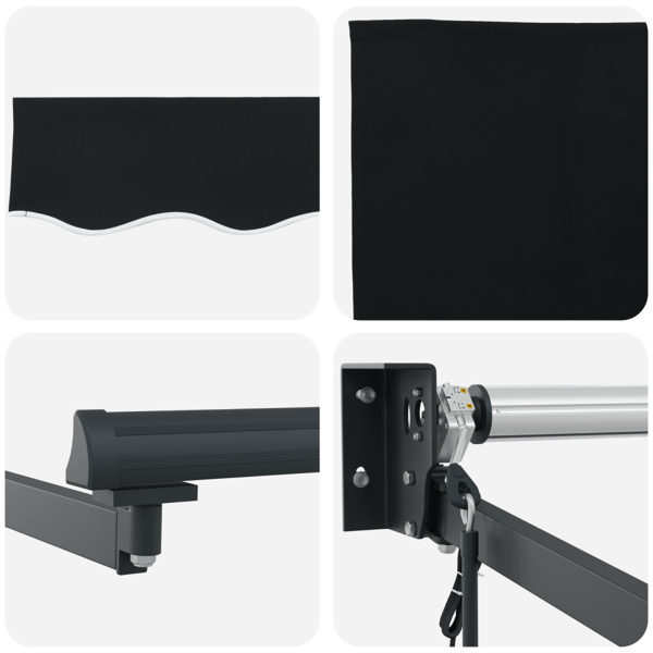 Markis Svart 300 x 250 x 165 cm Polyester