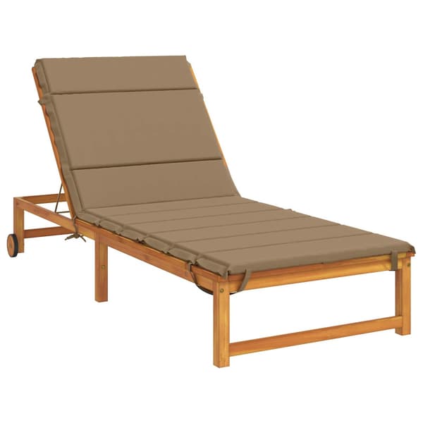 Solstol Kudde GEMERT 100% Polyester Taupe 200 x 90 x 3 cm