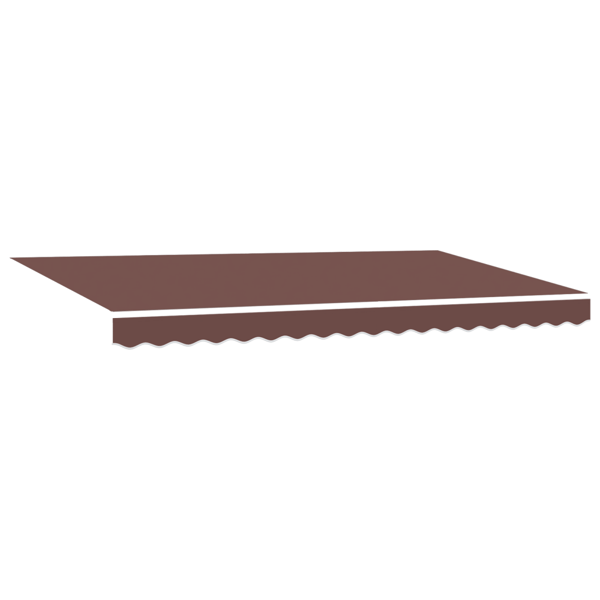 Utdragbar markis Brun 400 x 200 cm tyg
