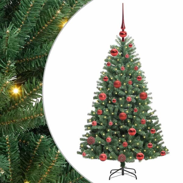 Plast Hingad Julgran Grön 120 cm PVC och metall