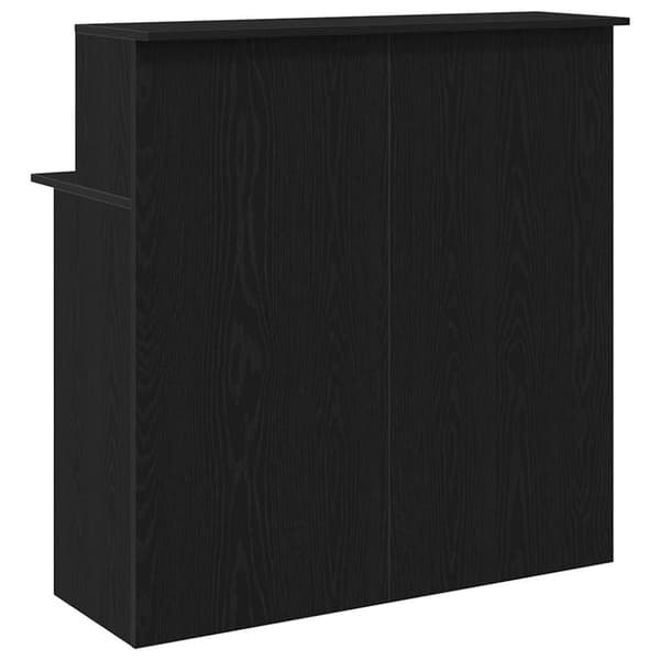 Receptionsdisk svart 100x50x103,5 cm konstruerat trä