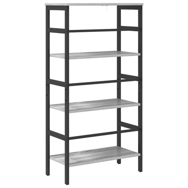 Hyllsystem Grå Sonoma 60 x 29,5 x 115 cm Konstruerat trä