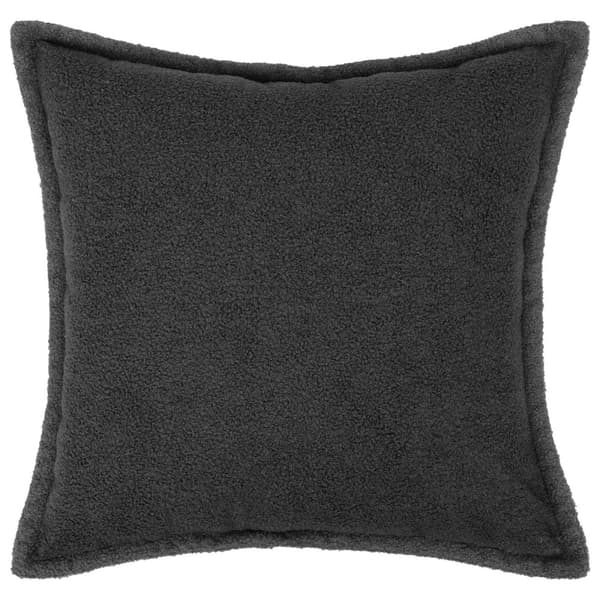 Kuddöverdrag 6 st HOUTEN Mörkgrå 80 x 80 cm Bouclé