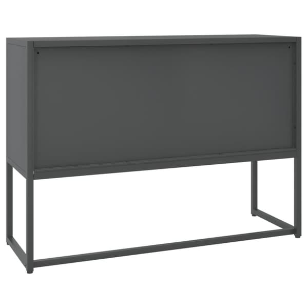 Skänk antracit 105x35x75 cm stål
