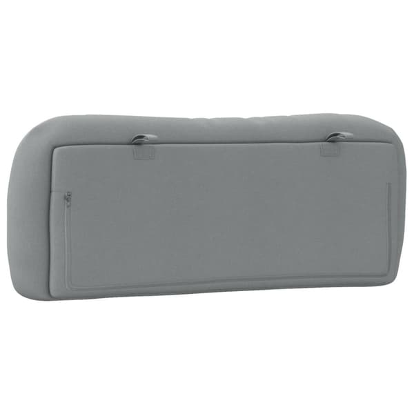 Headboard Cushion "Hvar" Light Grey 100 cm Fabric